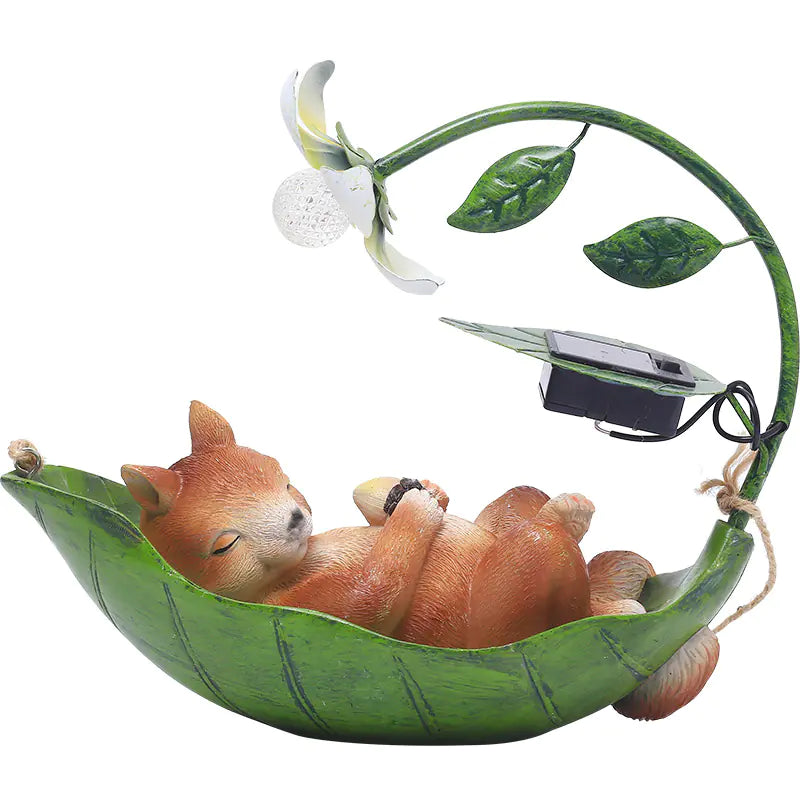 Solar Animal Tree Hanging Lamp for Garden Decoration