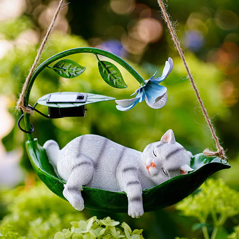Solar Animal Tree Hanging Lamp for Garden Decoration
