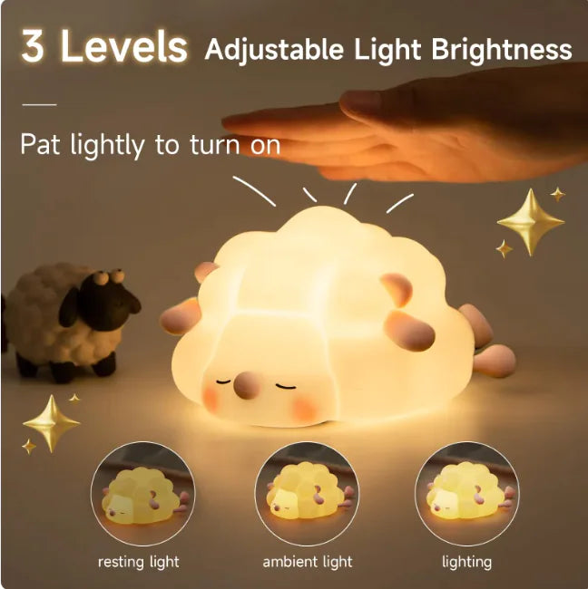 Luz Nocturna Recargable de Oveja